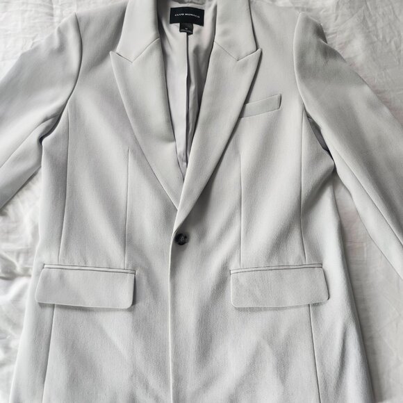 Club Monaco Single Button Gris Jacket - Picture 2 of 4